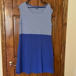 Periwinkle blue LLBean dress.Gently worn.XL